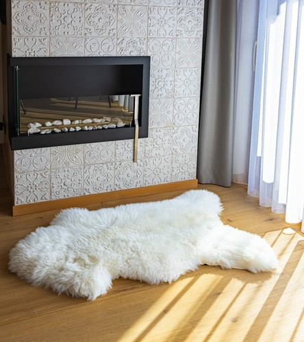 Peau mouton veritable - de,