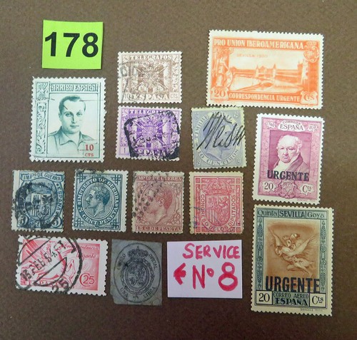 0178 espagne lot timbres - lot,