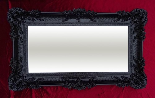 Miroir mur noir - miroir, 96x57