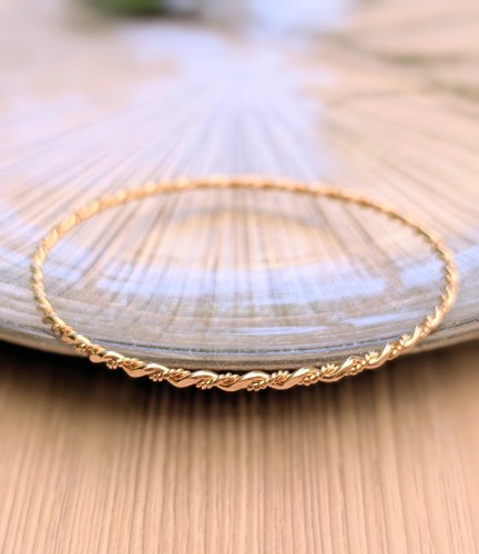 Bracelet jonc fin maille