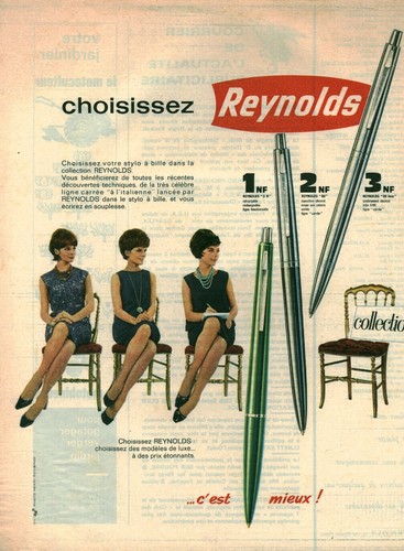 Publicité ancienne stylos - , à