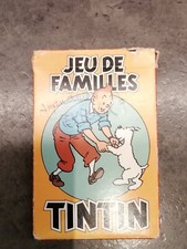 Ancien Jeu de 7 Familles cartes TINTIN HERGE CARTA MUNDI Vintage 1993
