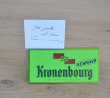 Ancien chevalet de table "RESERVE" Bière Kronenbourg (Aluminium)