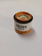 Ancienne boîte métal"COLLEX" pate a roder fin/ VALVEX rapide  (vide)