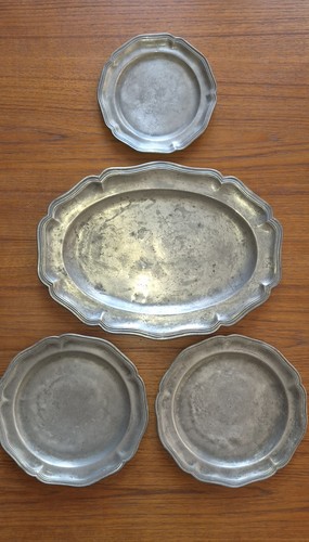 Lot pièces en étain - 4,