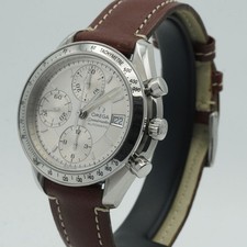 Omega Speedmaster Date Hommes 1750.043 Automatique 39Mm Beau Acier Blanc Om380