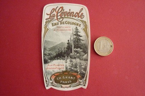 Ancienne etiquette eau de - ancienne, /