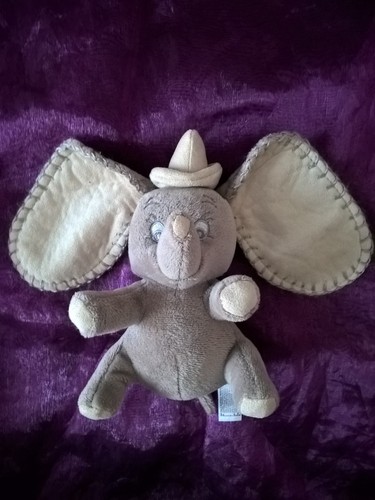Doudou elephant dumbo blanc