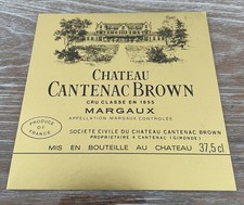 Étiquette de Château Cantenac Brown NM - 37,5 cl