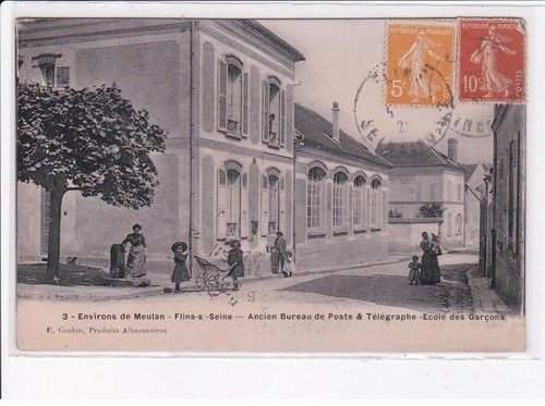 Flins sur seine old post - flins-sur-seine:,