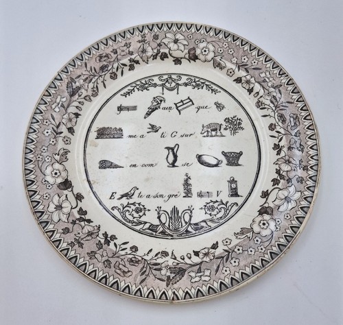 Assiette faïence fine du - faïence,