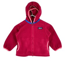 Patagonia Fille Synchilla Zip Sweat À Capuche En Polaire Taille 12-18 Mois
