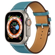 Bracelet Cuir pour Apple Watch 1/2/3/4/5/6/SE/7/8/Ultra 38/40/41/42/44/45/49 mm