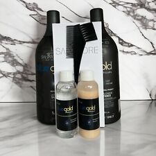Salvatore Blue Gold Premium Kit Lissage Au Tanin  2 x 100 ml Peigne Offert