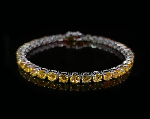 Rond tennis citrine - 5,
