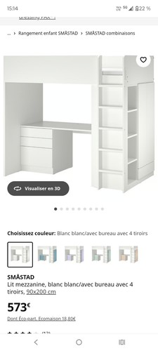 Lit complet avec - avec, bureau