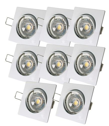 Lot spot led carré - 8,