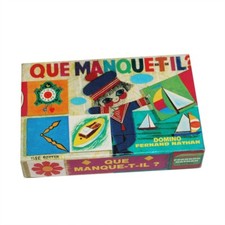 Jeu Domino Que manque-t-il ? Fernand Nathan vintage