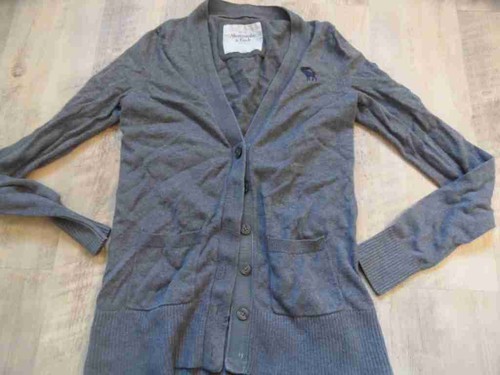 Cardigan gris abercrombie - cardigan,