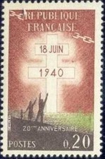 FRANCE N°1264 "APPEL GENERAL DE GAULLE" NEUF xx TTB