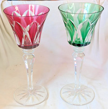 Paire de verres à vin en