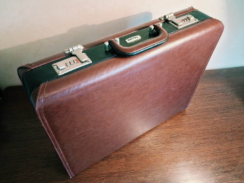 Mallette vintage royal cuir - mallette,