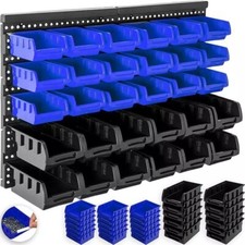 Boîtes empilables 32 pièces étagère murale rangement à outils atelier étagère rangement