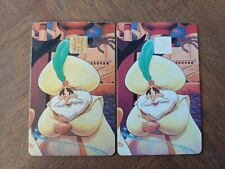 2 pass Euro Disney Disneyland carte jeu VARIÉTÉ du 5 Aladdin Sultan Corps Carte