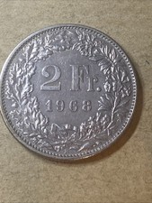 Pièce 2 francs, SUISSE 1968