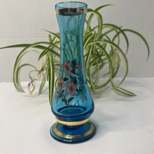 HAND PAINTED BLUE WITH GOLD
