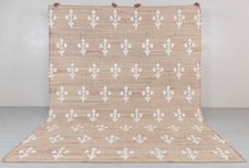 Laine de jute naturelle fleur