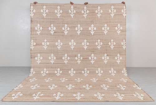 Laine jute naturelle fleur - laine, de