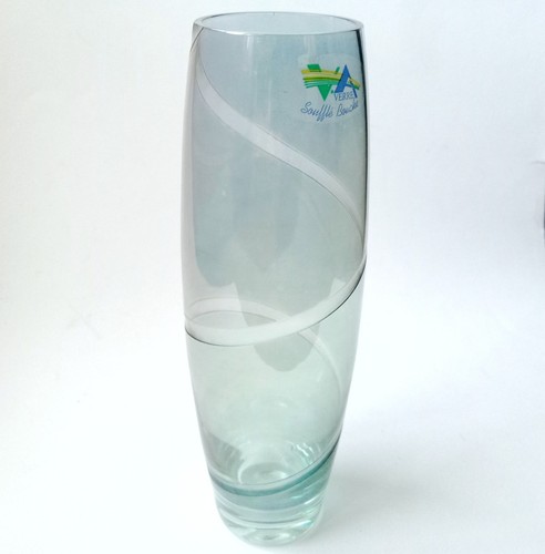 Vase verre soufflé - en, irisé