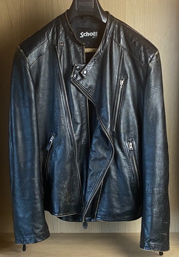 Schott leather jacket - , l