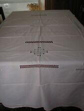 Nappes anciennes brodées mains X2 Neuves