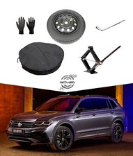 roue de secours (galette) 18" pour VW TIGUAN avec cric clé et sac 145/80R18