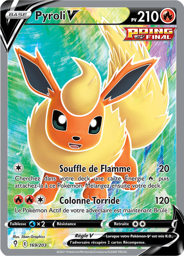 Carte pokémon pyroli - carte,