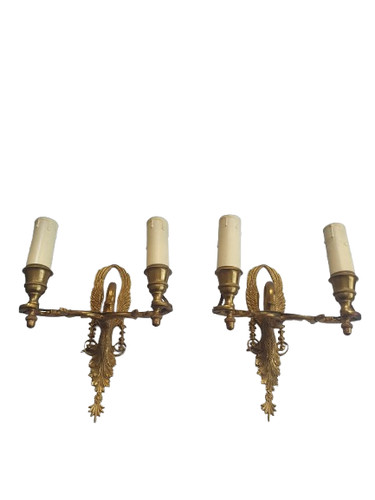 Paire appliques murales - d'appliques,