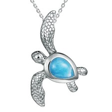 Larimar Waikiki Honu Pendant