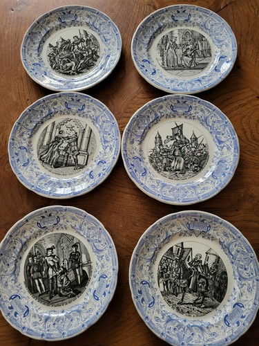 Assiettes parlantes opaque - 6,