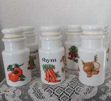 SERIE 8 POTS A EPICES en verre