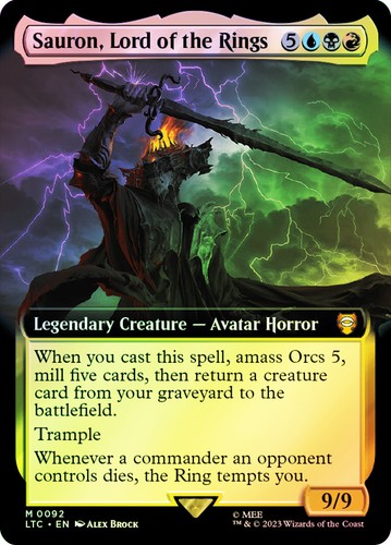 Mtg foil sauron lord - sauron,, the