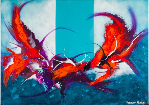 Tableau abstrait art déco - abstrait,,