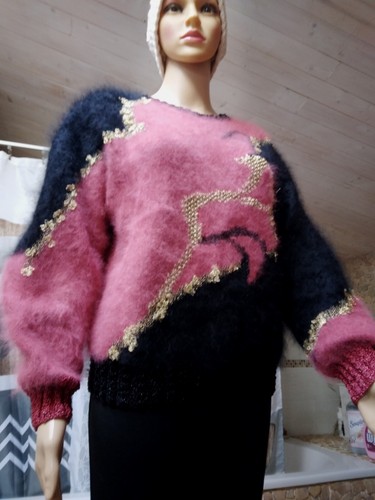 Magnifique pull angora noir - angora,