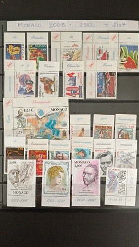 Timbres monaco annee - monaco,