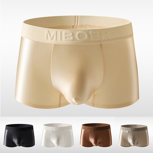 Boxer slip satin soie glacée