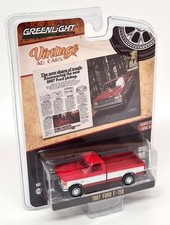 Greenlight 1/64 Ford F-150 1987 Red Pick-up Diecast Model Car