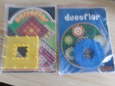 Décoflor Carréflor de Phildar, anciens comme neufs dans sa pochette d'origine