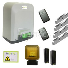 Kit motorisation de portail coulissant InDeM VIVO 424 24V 400kg + 4 crémaillèr