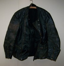 Ancienne Veste De Moto Noire